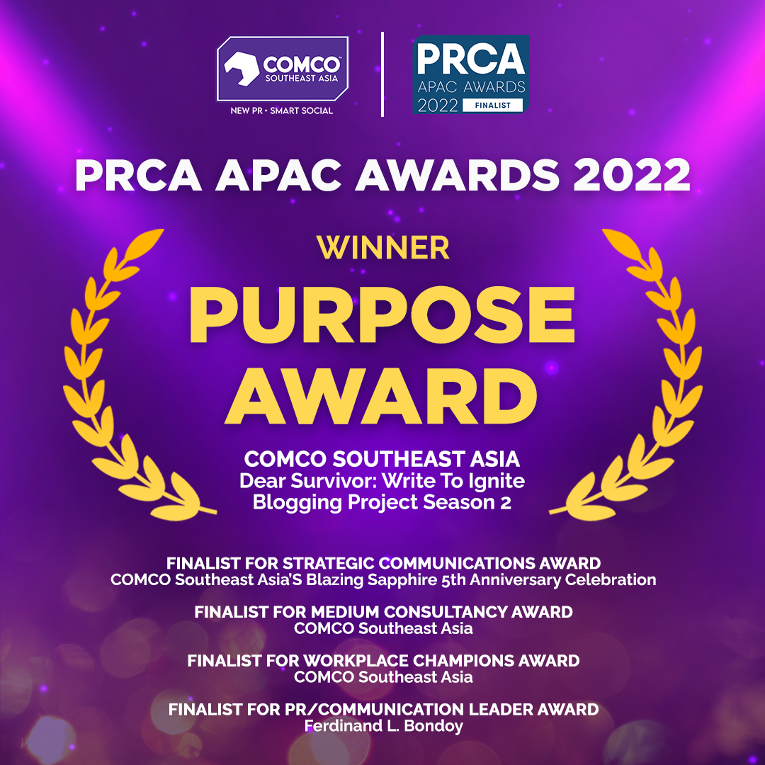 COMCO Southeast Asia, the only Philippine PR agency finalist in PRCA